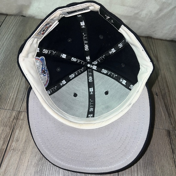 Vintage New York Yankees New Era 2000 Subway Series Fitted Hat Cap Adult 7 1/4 - Picture 5 of 9